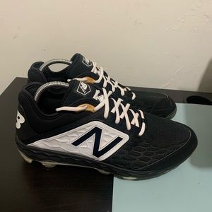 New Balance Black & White Baseball Cleats (PL3000K4) - Men's US 12